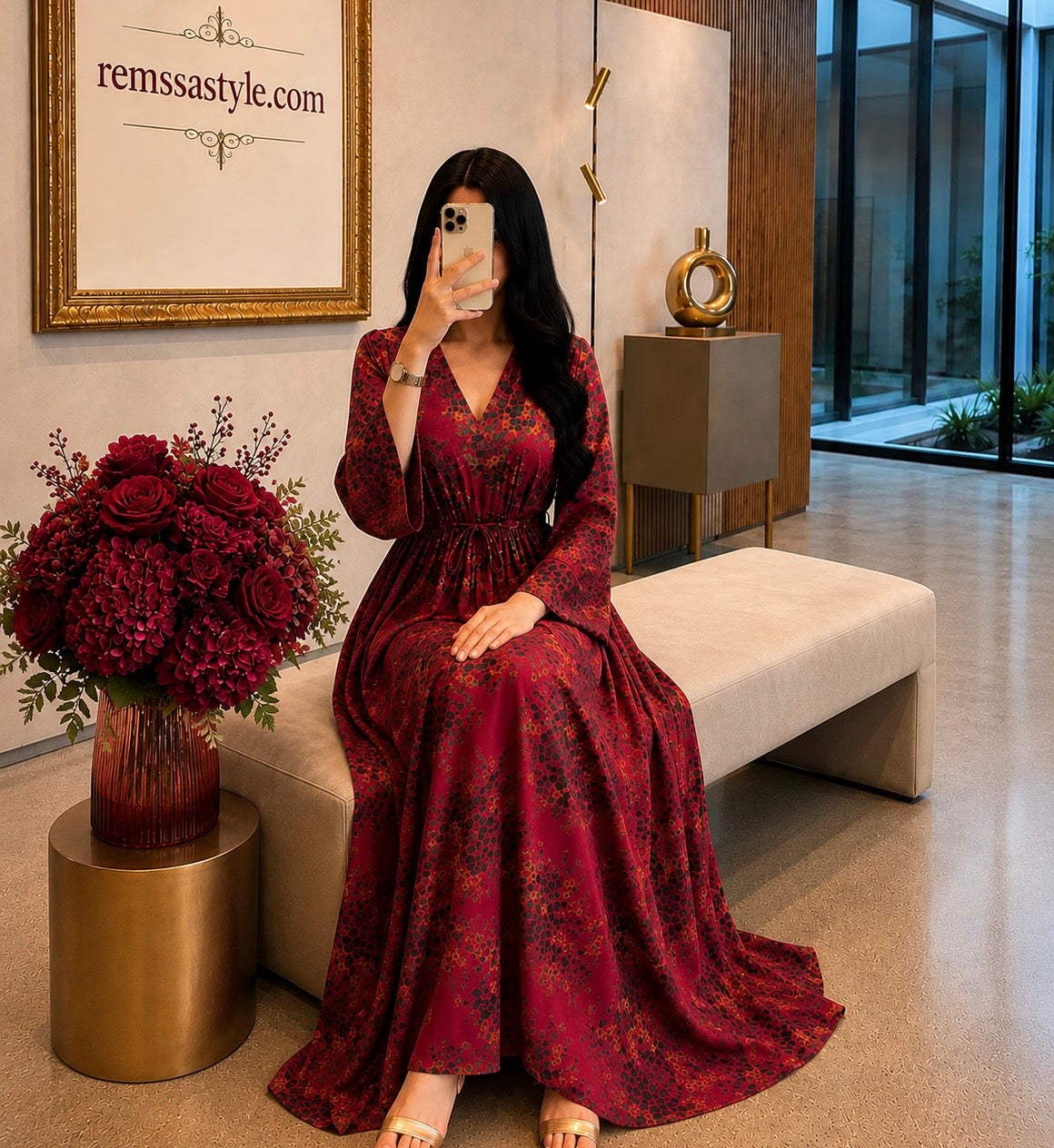 فستان سحر العنبر 🌺Robe
