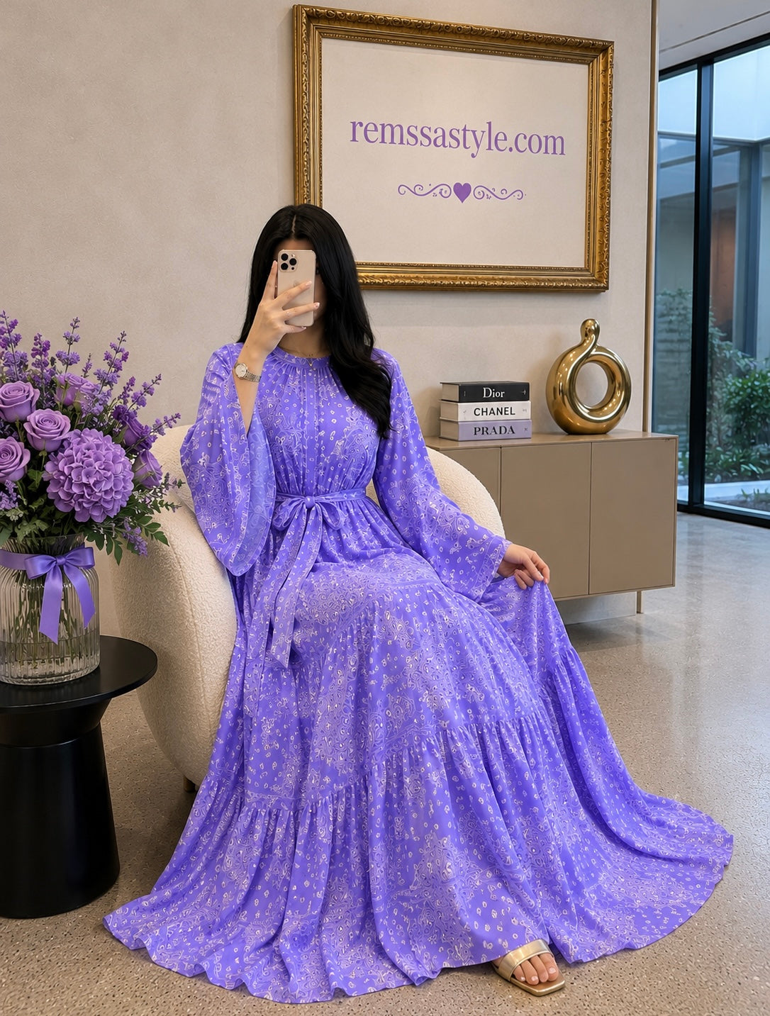Robe lavande فستان سحر اللافندر