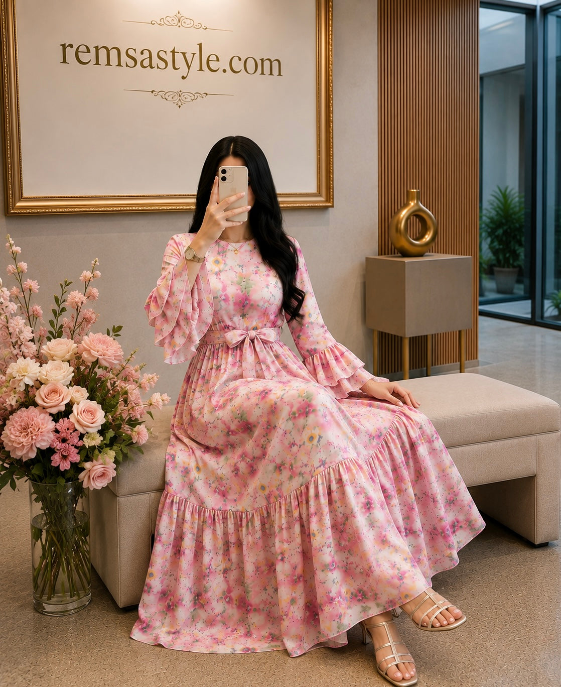 Robe فستان بثلاث الربيع 🌺🌸🌼