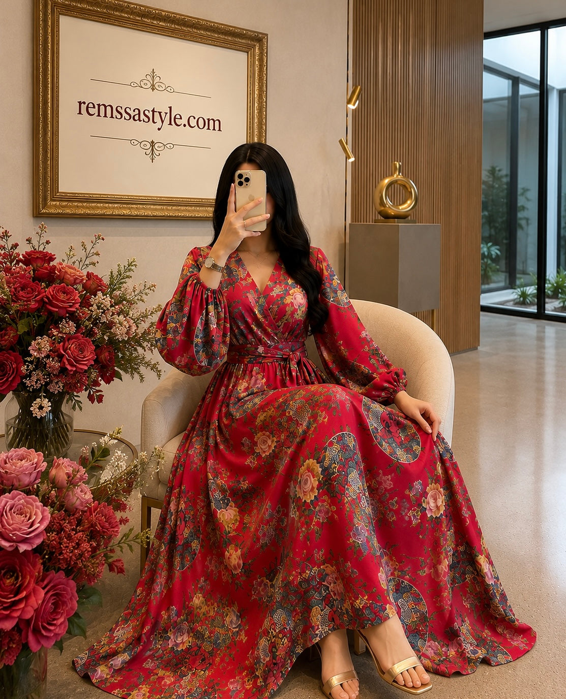Robe فستان لؤلؤة قمرزية