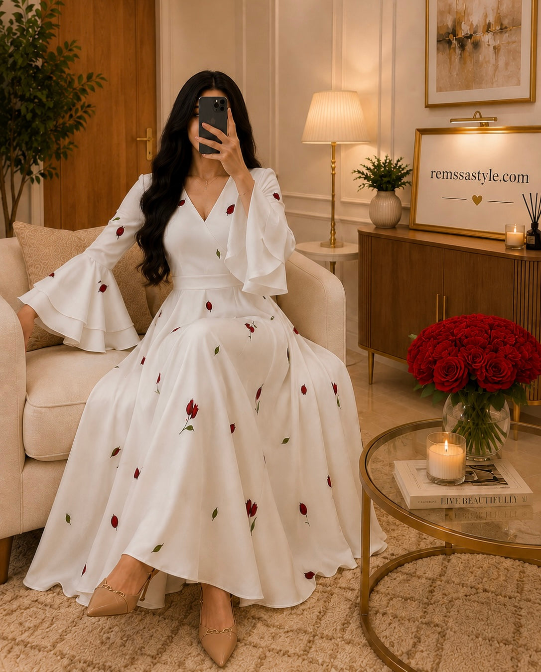 Robe CHERRY BLOSSOM فستان ازهار الكرز