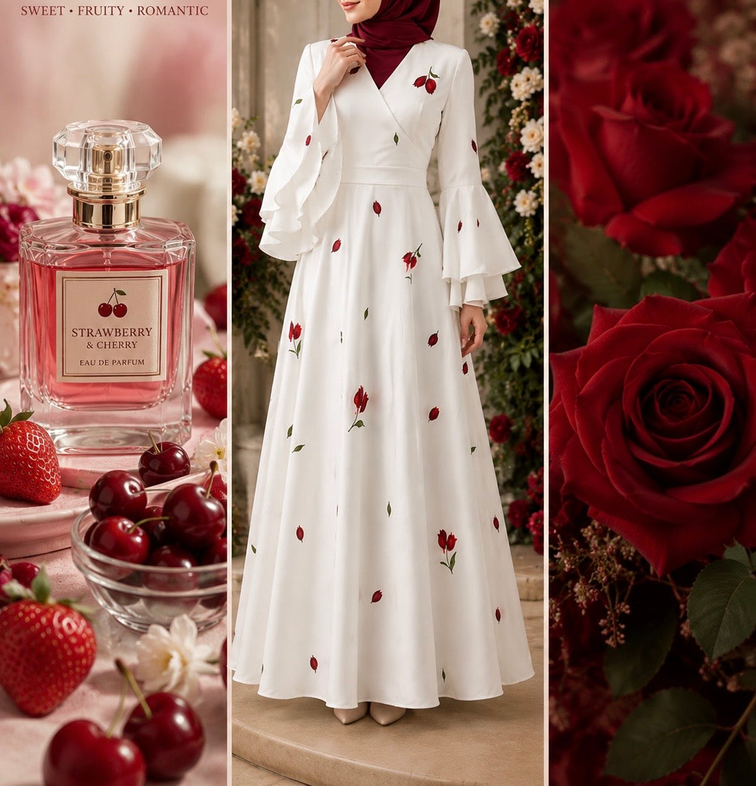 Robe CHERRY BLOSSOM فستان ازهار الكرز